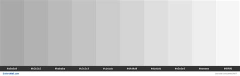 Tints Of Dark Grey A A A Hex Color ColorsWall