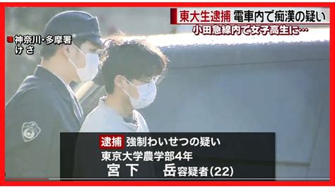 【人生終了】痴漢行為で現役東大生逮捕！『女子高生の下着に手をいれて下半身を触った疑い』を『いやパンツの上からだよ』と否認ww あさネタ