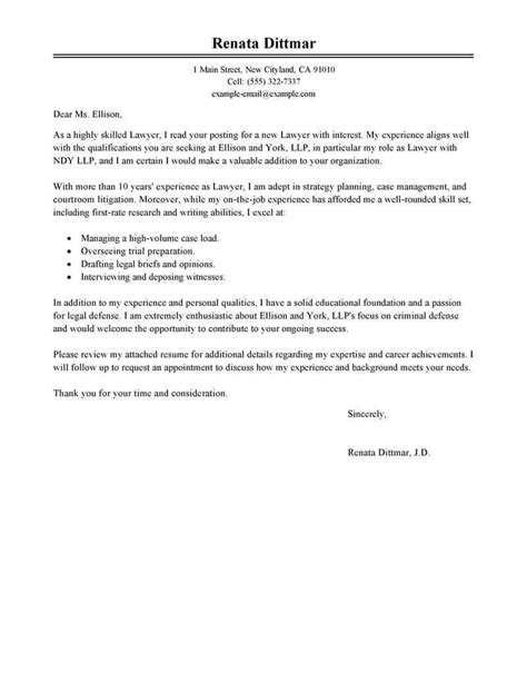 Cover Letter For Legal Jobs Writing Guide Samples