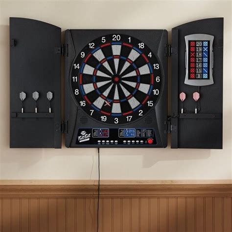 Electronic Dartboard Cabinet Set Scoreboard Darts Dart Board Game