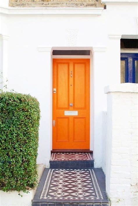 7 Portas Com As Cores Do Arco íris Orange Front Doors Dining Room