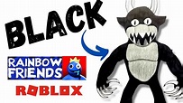 Cómo DIBUJAR a⬛BLACK de Rainbow Friends ROBLOX / How to DRAW BLACK from ...