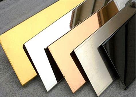Ss L Ft X Ft Gold Finish Stainless Steel Sheet Size Ft X