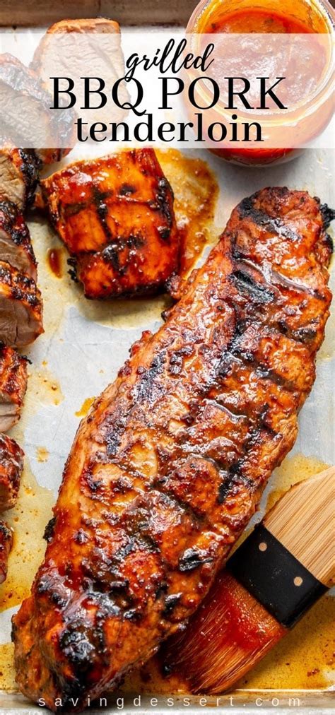 This pork loin covered with a prune sauce is a recipe that looks very elegant but is actually very easy to prepare. Grilled BBQ Pork Tenderloin | Recipe in 2020 | Pork tenderloin recipes, Tenderloin recipes, Bbq ...