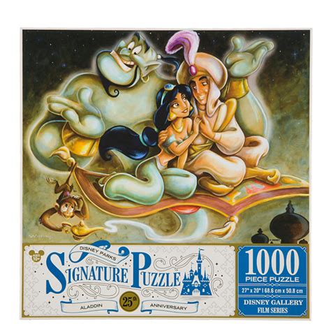 Buying a used puzzle can be risky but it is more likely missing from the transport to other rooms that had to be done. Disney Signature Puzzle - Aladdin 25th Anniversary 1000 piece