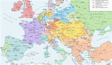 Map Of Eastern Europe 1940 Former Countries In Europe After 1815