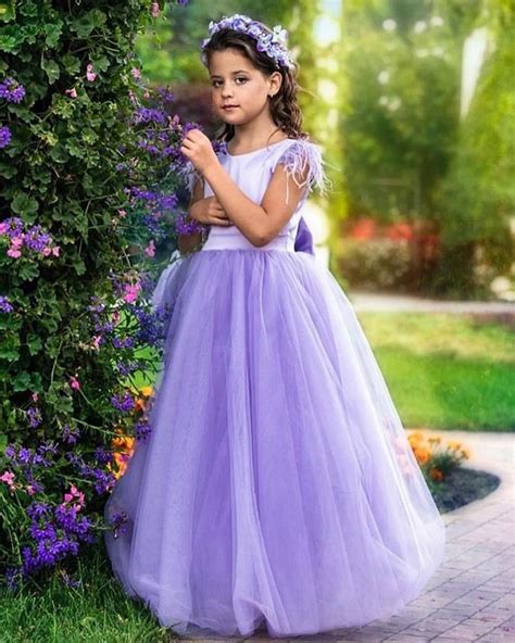 lavender jewel tulle a line flower girl dress with cap sleeves lavender flower girl dress