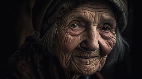 目を見開いた老婦人 老婦人の絵背景画像素材無料ダウンロード pngtree