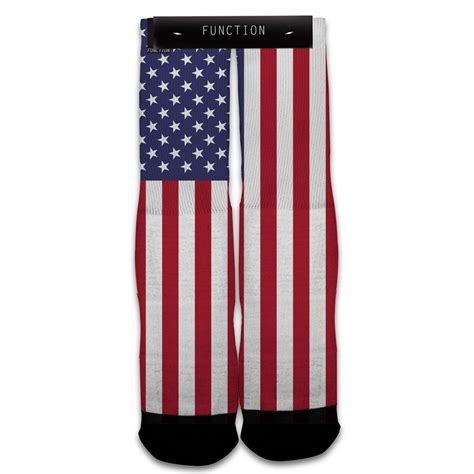 Function American Flag Sublimated Socks Socksmith Socks And Sandals