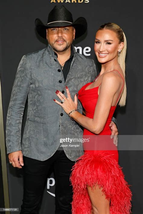 Jason Aldean And Brittany Aldean Attend The 58th Academy Of Country