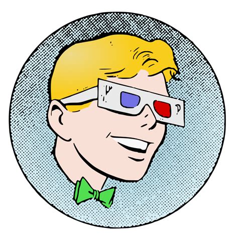 3d Glasses Guy Openclipart