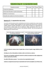 Evaluation SVT 5ème Bilan et controle corrigé pdf à imprimer