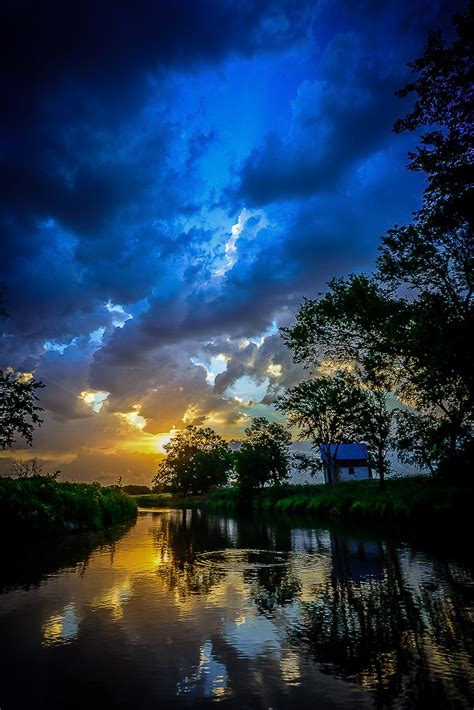 Beautiful Nebraska Sunrise Water Landscape Smithsonian Photo