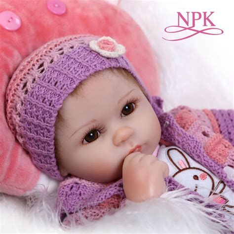 NPK Soft Silicone Reborn Baby Doll Toys Lifelike 40cm Vinyl Reborn