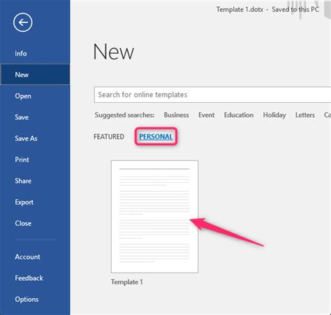 How To Create A Template In Microsoft Word