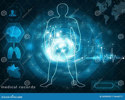 Futuristic Medical Concept Stock Illustration Illustration Of