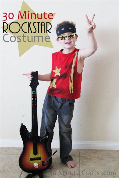 Make these darling 80's rock kids halloween costumes out of a cardboard amazon prime box. KIDS: DIY Rockstar costume - Really Awesome Costumes