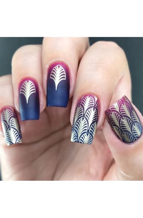 Art Deco Chic In 2020 Art Deco Nails Nail Stamping Nail Art Techniques