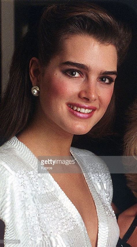 Actress Brooke Shields Circa 1987 Brooke Shields Model Hair