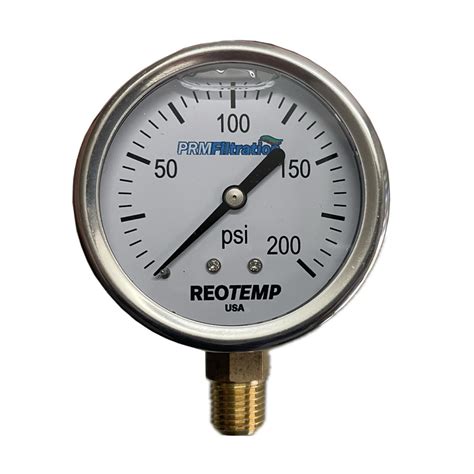 0 200 Psi Pressure Gauge 25 304 Stainless Steel Case