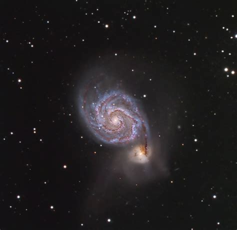 Messier 51 And Ngc 5195 Lrgb M51 Whirlpool Galaxy And Ngc Flickr
