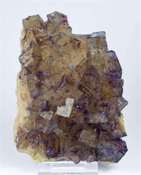 Fluorite With Quartz And Chalcopyrite Annabel Lee Mine Harris Creek