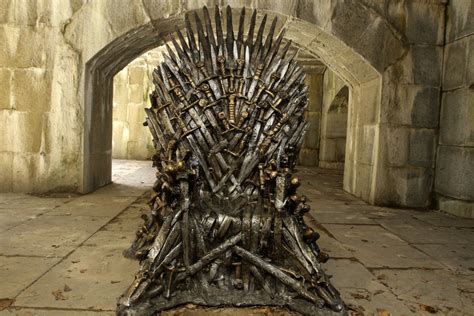 For stark fans, you'll get a white and black chair with the wolf sigil front and center. 'Game of Thrones' fans can sit on the Iron Throne hidden ...