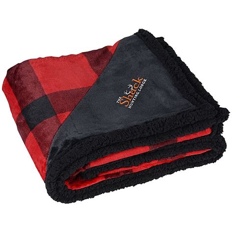 Red Plaid Sherpa Blanket