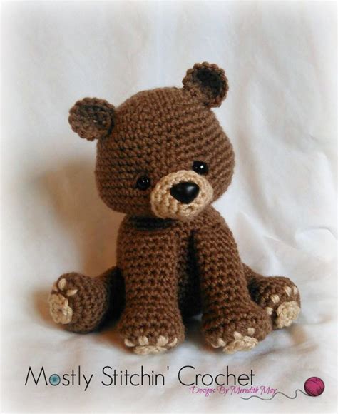 Bear Crochet Pattern Pdf Black Bear Brown Bear Polar Bear Etsy