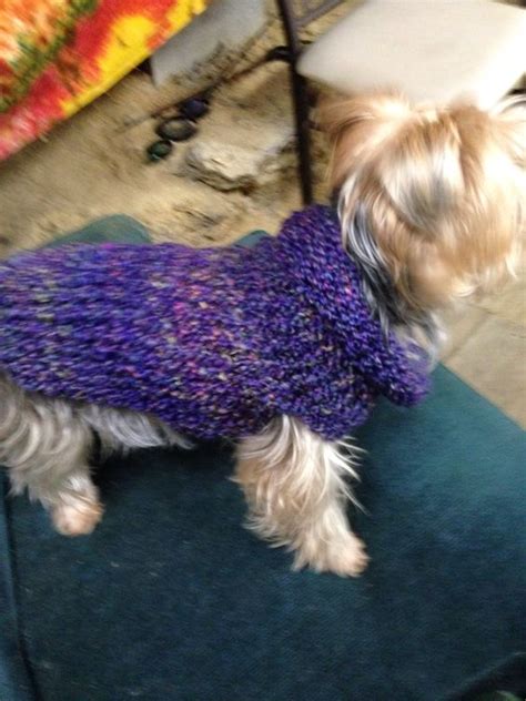 Knit to last 2 sts. Dog sweater made with round knitting loom | Pins I have ...