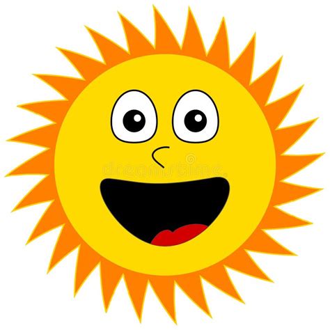 Happy Smiling Sun Stock Vector Illustration Of Feeling 6827061