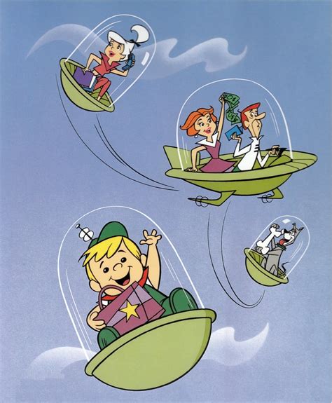 The Jetsons In Flight Classic Cartoon Characters Morning Cartoon Vintage Cartoon