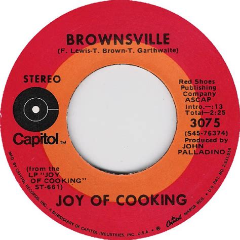 Joy Of Cooking Brownsville 1971 Vinyl Discogs