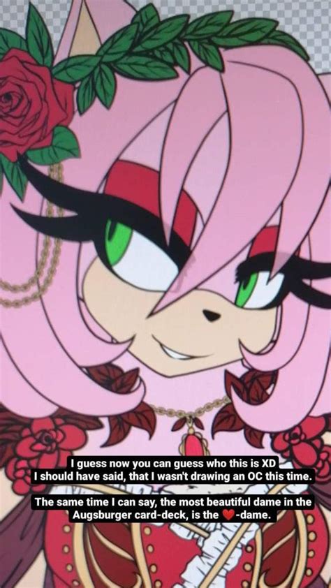 Queen Of Hearts Amy Rose Sonic The Hedgehog Amino