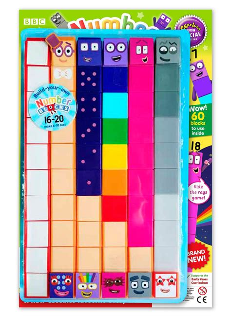 New Cbeebies Magazine 130 And143 Numberblocks 1 1011 5 And16 20 3 Maths