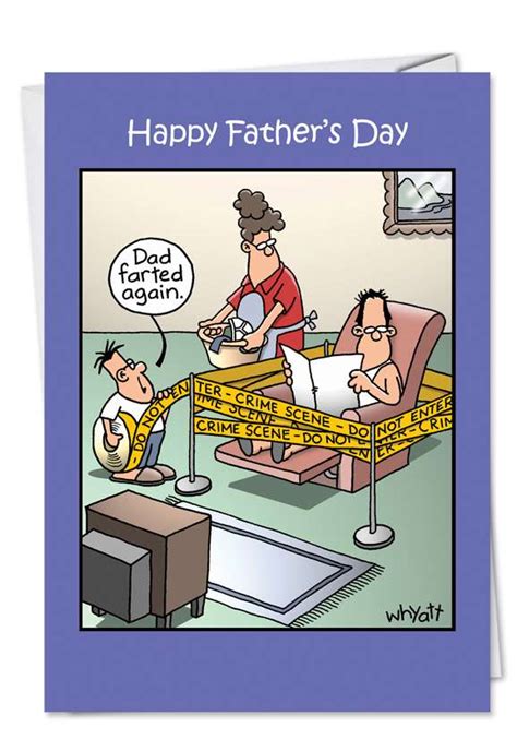 Dad Farted Again Funny Fathers Day Card