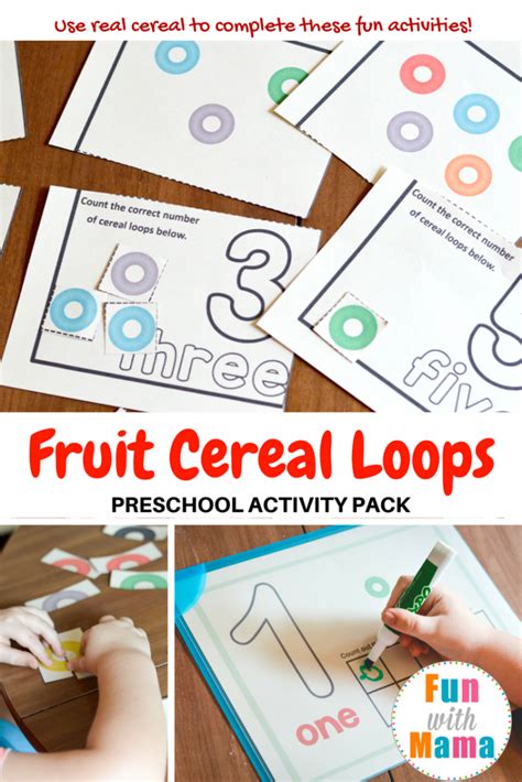 Color wheel activities for kids. Fruit Loops Activities for Preschool Printable - Fun with Mama