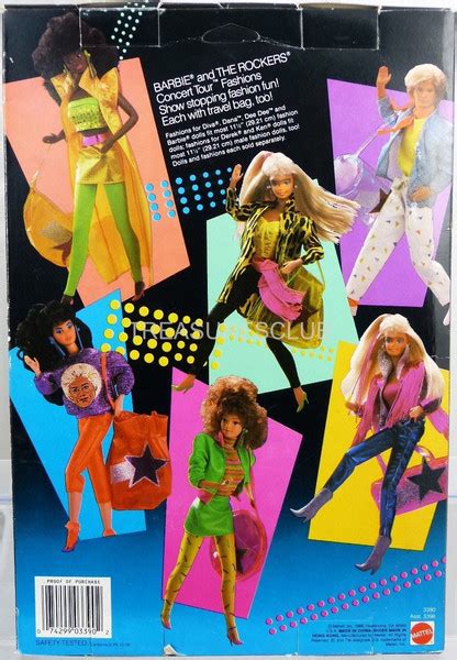 Barbie And The Rockers Concert Tour Fashions 3390 New Nrfp 1986 Mattel