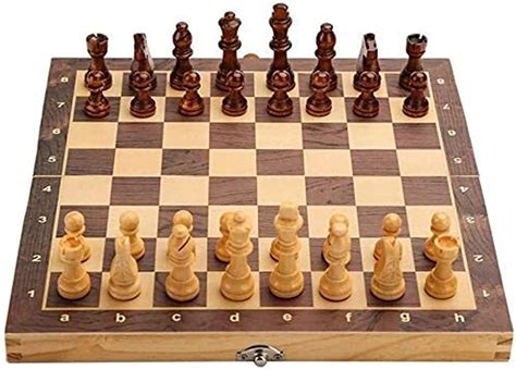 Buy Wikigo 13x 13 Wooden Folding Chess Set Chess Board Game