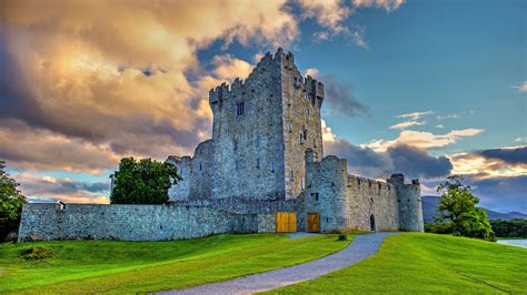Landscape Of Ross Castle In The Killarney National Park Ireland