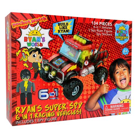 Buy Ryans World Super 6 In 1 Buildable Brick Vehicle Multi 134 Pcs