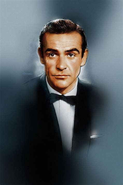 Sean Connery As James Bond In Dr No By Jeff Marshall James Bond Actors James Bond Movies