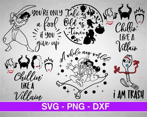 Disney Sayings Svg 100 Bundle Disney Cricut Disney Clipart