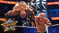 Goldberg sends Bobby Lashley flying with powerful toss: SummerSlam 2021 ...