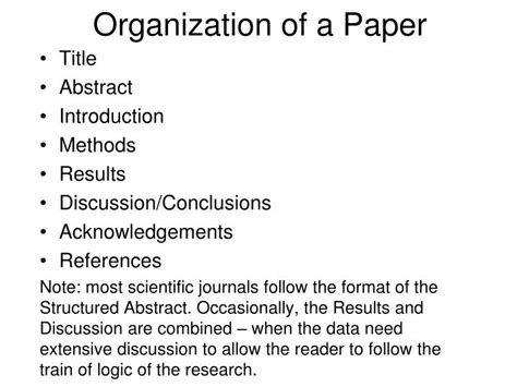 Write your paper as the first step but the title as the last. PPT - How to Read a Scientific Paper PowerPoint ...