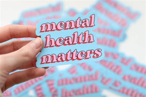 Mental Health Matters Sticker Waterproof Sticker For Etsy