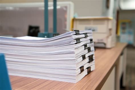 Premium Photo Pile Of A Lots Paperwork Documents On Desk Office Stack Up