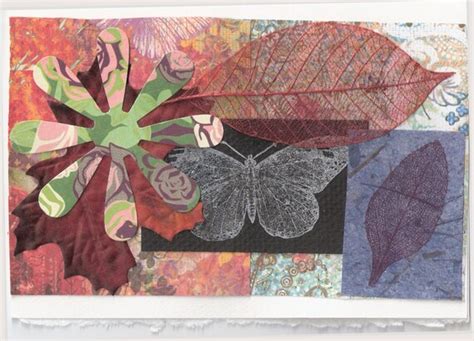 Items Similar To Nature Collage Art Card On Etsy