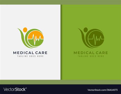 Creative Medical Logo Design Medical Health Care Vector Image