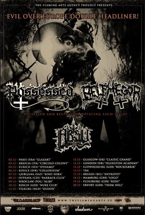 Possessed And Belphegor Kicking Off European Tour In Metal News Metal